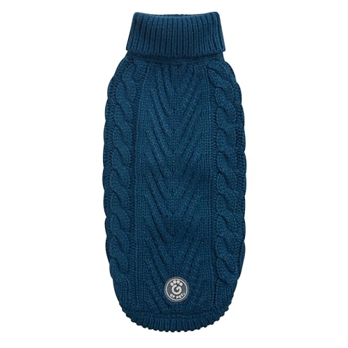 GF Pet Hundepullover Chalet Sweater Strickpullover Winterpullover für Hunde Häkeln Rollkragen Hundemantel - Dunkles Blaugrün - XXL GF Pet Hundepullover Chalet Sweater Strickpullover Winterpullover für Hunde Häkeln Rollkragen Hundemantel - Dunkles Blaugrün - XXL von GF Pet