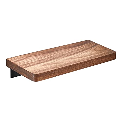 GFAZXDS Badezimmerregal, selbstklebend, Duschaufbewahrung, Holz, Badewannenregal, Wandmontage, ohne Bohren, rostfrei, für Toilette (A30 cm) von GFAZXDS