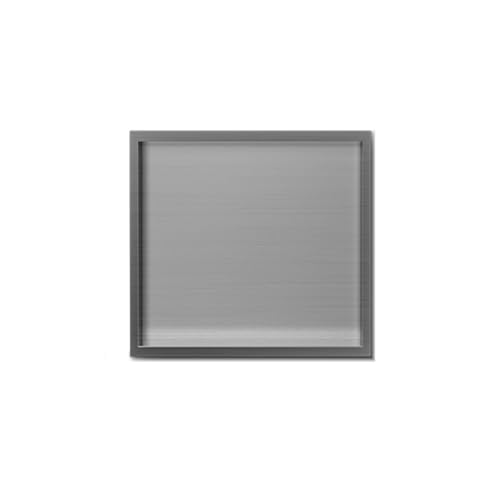 GFAZXDS Duschnische, Edelstahl-Duschnische, wasserdicht, keine Fliesen, einlagige Duschnische, Badezimmer-Nischen-Regaleinsatz (7857277-Grau, 32 x 32 x 12,5 cm) von GFAZXDS