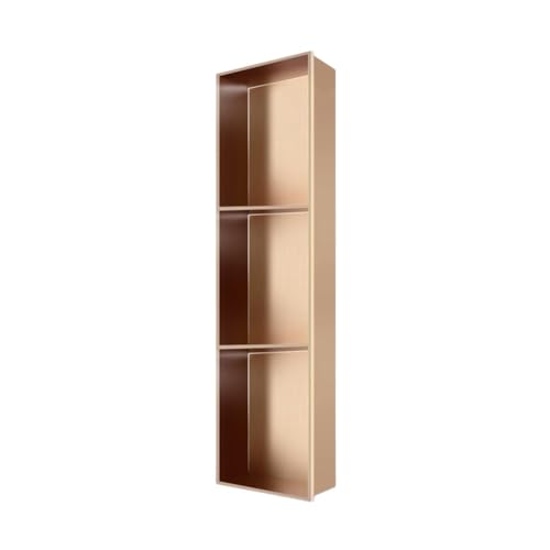 GFAZXDS Duschnische, wandeingefügter Edelstahl-Dusch-Caddy keine Fliesen erforderlich, wasserdicht, versenktes Aufbewahrungsregal für Badezimmer (7857144-Gold-a-90 x 28 x 12,5 cm) von GFAZXDS