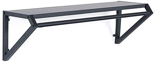 GFAZXDS Industrielle Wandgarderobe, Retro-Stil, einfacher Einzelhandel, Kleiderständer, Wandregal, Schweberegal, Hängeregal, dekorative Regale, Eckregal, B120 cm (A100 cm) von GFAZXDS