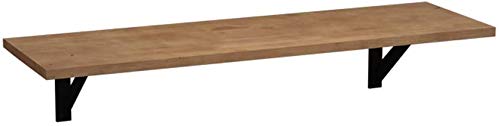 GFAZXDS Schwebende Regale, Massivholz-Aufbewahrung, hochwertige Garderobenständer, Wandmontage, schwimmend für Schlafzimmer, Kleiderstange/Haushaltsbügel, B100 cm (A80 cm) von GFAZXDS