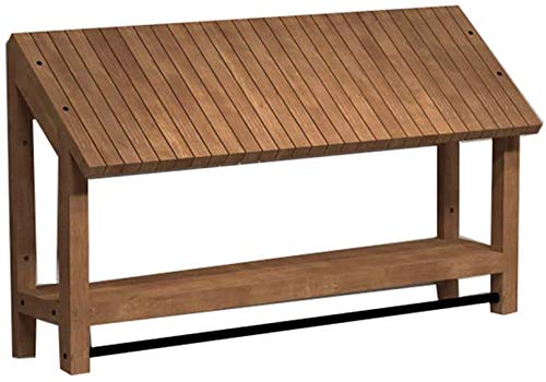GFAZXDS Schweberegale Holz Rustikale Vintage Massivholz Bekleidungsgeschäft Kleiderbügel Display Ständer Wanddekoration Aufbewahrung Kombinationsregal für Schlafzimmer Kleiderstange B (H) von GFAZXDS