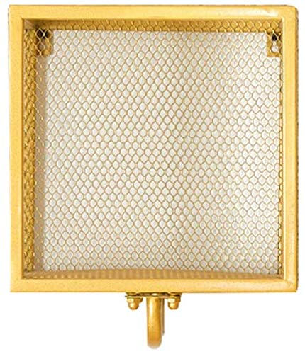GFAZXDS Wandmontierte schwebende Regale, Metalldraht-Aufbewahrungsregale, goldene Einzelhandels-Kleideraufbewahrungsregale, High-End-Regale für Bekleidungsgeschäfte, D (A) von GFAZXDS