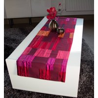 Tischläufer 140 X 40 cm Rot Gemustert von GFCreations16