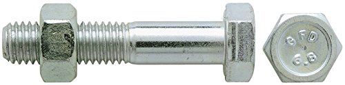 GFD – Sechskantschraube M16 x 140 DIN931/34 Gewinde 6,8 Zinc/ADO weiß von GFD