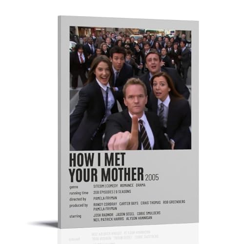 GFDGWZVOC Filmposter "How I Met Your Mother", Vintage-Filmposter für Schlafzimmer, ästhetisch, dekoratives Gemälde, Leinwand, Wandposter und moderne Familienschlafzimmer-Dekoration, 20 x 30 cm GFDGWZVOC Filmposter "How I Met Your Mother", Vintage-Filmposter für Schlafzimmer, ästhetisch, dekoratives Gemälde, Leinwand, Wandposter und moderne Familienschlafzimmer-Dekoration, 20 x 30 cm von GFDGWZVOC