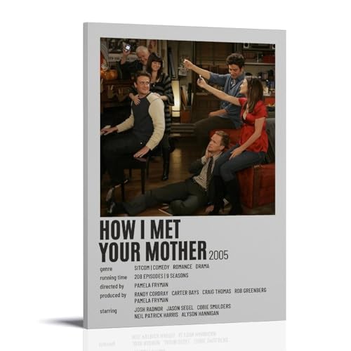 GFDGWZVOC Filmposter "How I Met Your Mother", Vintage-Filmposter für Schlafzimmer, ästhetisches, dekoratives Gemälde, Leinwand, Wandposter und moderne Familienschlafzimmer-Dekoration, 40 x 60 cm GFDGWZVOC Filmposter "How I Met Your Mother", Vintage-Filmposter für Schlafzimmer, ästhetisches, dekoratives Gemälde, Leinwand, Wandposter und moderne Familienschlafzimmer-Dekoration, 40 x 60 cm von GFDGWZVOC