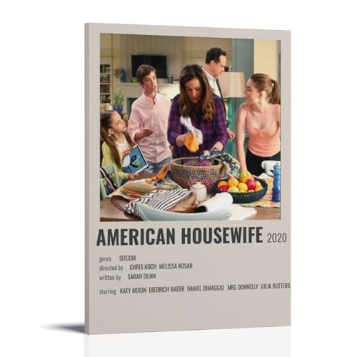 GFDGWZVOC Filmposter für Schlafzimmer, ästhetische amerikanische Hausfrau, dekorative Malerei, Leinwand, Wandposter und moderne Familienschlafzimmer-Dekoration, 40 x 60 cm, Rahmenstil GFDGWZVOC Filmposter für Schlafzimmer, ästhetische amerikanische Hausfrau, dekorative Malerei, Leinwand, Wandposter und moderne Familienschlafzimmer-Dekoration, 40 x 60 cm, Rahmenstil von GFDGWZVOC