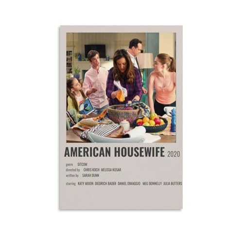 GFDGWZVOC Filmposter für Schlafzimmer, ästhetische amerikanische Hausfrau, dekorative Malerei, Leinwand, Wandposter und moderne Familienschlafzimmer-Dekoration, 40 x 60 cm, ungerahmter Stil GFDGWZVOC Filmposter für Schlafzimmer, ästhetische amerikanische Hausfrau, dekorative Malerei, Leinwand, Wandposter und moderne Familienschlafzimmer-Dekoration, 40 x 60 cm, ungerahmter Stil von GFDGWZVOC