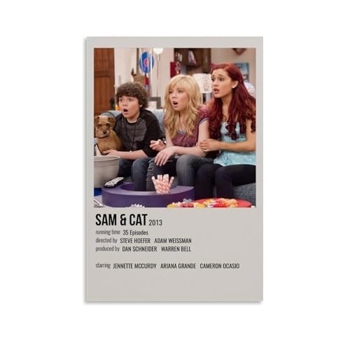 GFDGWZVOC Sam & Cat Vintage-Filmposter für Schlafzimmer, ästhetische, dekorative Malerei, Leinwand, Wandposter und moderne Familienschlafzimmer-Dekoration, 50 x 75 cm, ungerahmter Stil GFDGWZVOC Sam & Cat Vintage-Filmposter für Schlafzimmer, ästhetische, dekorative Malerei, Leinwand, Wandposter und moderne Familienschlafzimmer-Dekoration, 50 x 75 cm, ungerahmter Stil von GFDGWZVOC