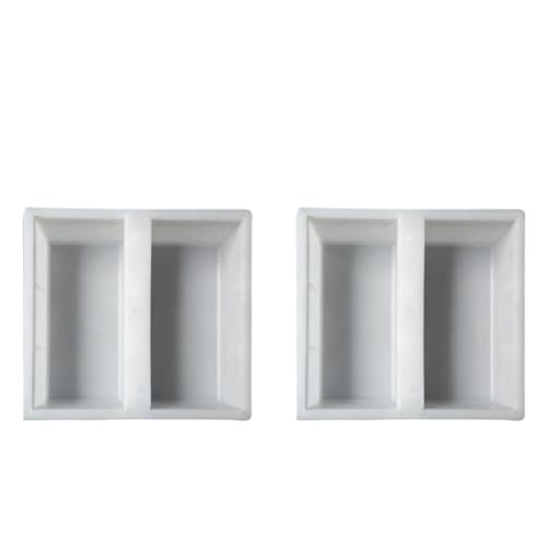 Beton Schablonen 1/3 Stücke Kunststoff Garten Pfad Form Pflaster DIY Maker Zement Ziegel Die Stein Straße Formen Werkzeug Dekoration(2 pcs) von GFDSGRE