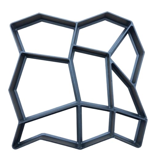 Beton Schablonen Garten DIY Kunststoff Pfad Maker Pflaster Modell Beton Trittstein Zement Form Ziegel(D) von GFDSGRE