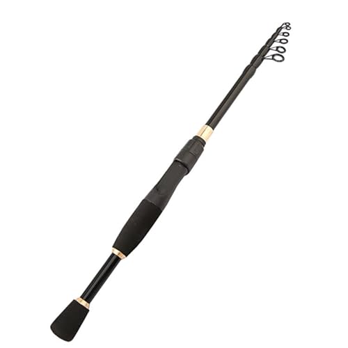 GFDSGRE Angelrute Teleskope Felsenfischereisen Spinning Fliegenkarpfen -Feeder Kohlefaser 1. 6 m 1,8 m 2,1 m 2,4 m Mini -Reisestabrollensitz Angelruten(1,1.6m) von GFDSGRE