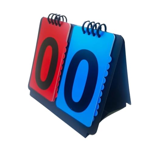 GFDSGRE Anzeigetafel Flip Anzeigetafel Scoring Board Tabletop Score Flippers for Tennis Ball Fußball Basketball Badminton Scoreboard(2 Digits) von GFDSGRE