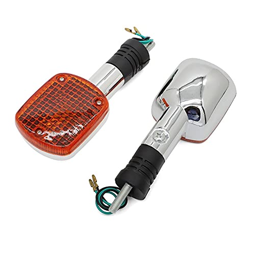 GFDSGRE Blinker Motorrad Blinker Blinker Licht Passend for Honda Magna VF250 VF750 Rebel CA250 CMX250 CMX400 500 VT500C VTX1300 VTX1800 VLX400 VLX600 Motorrad Blinker (Color : 1Pair) von GFDSGRE