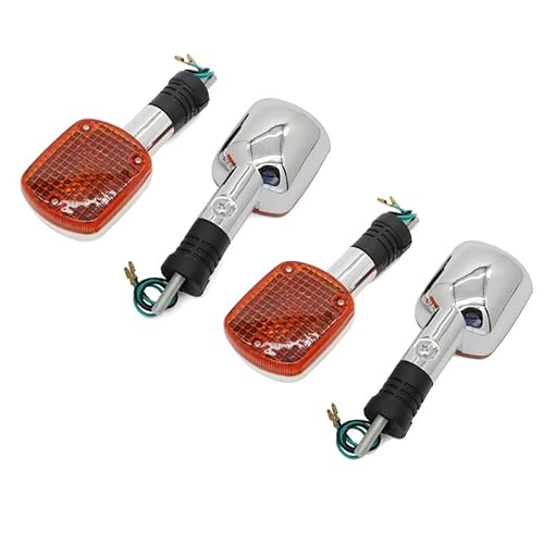GFDSGRE Blinker Motorrad Blinker Blinker Licht Passend for Honda Magna VF250 VF750 Rebel CA250 CMX250 CMX400 500 VT500C VTX1300 VTX1800 VLX400 VLX600 Motorrad Blinker (Color : 2Pairs) von GFDSGRE