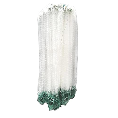 GFDSGRE Monofilament-Angelfalle 30 m x 1,2 m Fischereinetz Single Mesh Nylon Langable Float Trap Monofilament Netto -Fischereizubehör for Handguss Stellnetz Zum Fischen(2finger 30mX1.2m) von GFDSGRE