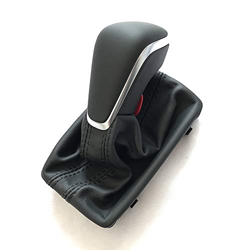 GFDSGRE Schaltknauf Schwarzer Gangschaltknopf mit Lederstiefel Lhd at. Auto Trans. NUR Gebrauch for Audi Neue A7 A6 PA Style C7 2016 2017 2017 2018 Schalthebel Auto(A) von GFDSGRE