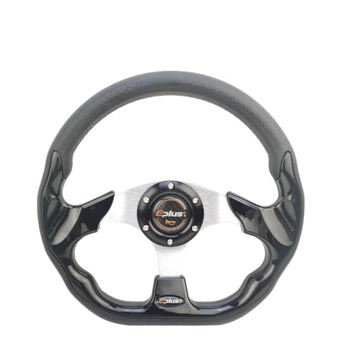 GFDSGRE Steering Wheel Auto Sport Lenkrad Racing Typ Universal 13 Zoll 320MM Aluminium Sportlenkrad(Color:Noir) von GFDSGRE