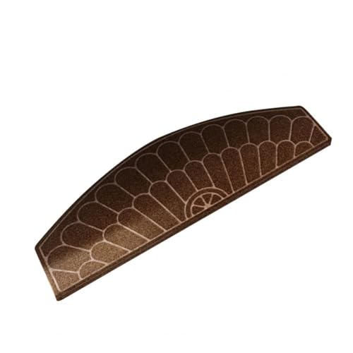 GFDSGRE Treppenteppich 1 Stück Treppenstufe rutschfeste Treppenmatte Selbstklebende Treppenstufen for Holztreppen Treppen Teppich(Coffee) von GFDSGRE