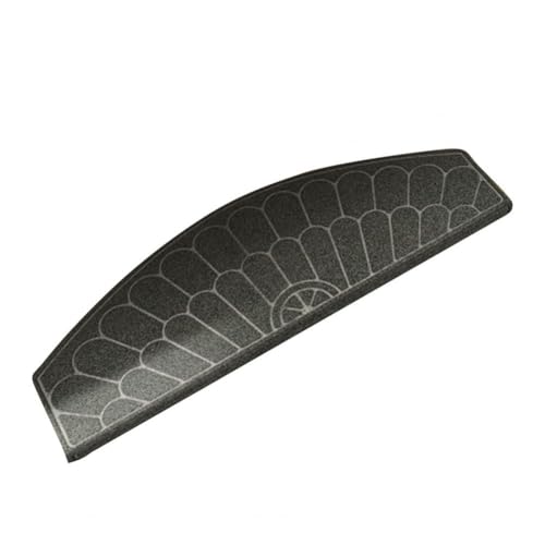 GFDSGRE Treppenteppich 1 Stück Treppenstufe rutschfeste Treppenmatte Selbstklebende Treppenstufen for Holztreppen Treppen Teppich(Grey) von GFDSGRE