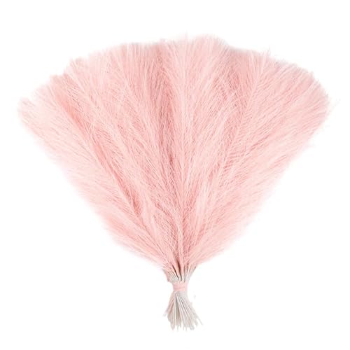 Pampasgras Deko 15/30 stücke Künstliche Pampas Gras Bouquet Gefälschte Pflanze Simulierte Getrocknete Blumen Reed Hochzeit Party Dekoration for Home Schlafzimmer Vase(F02,15pcs) von GFDSGRE