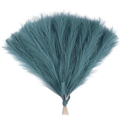 Pampasgras Deko 15/30 stücke Künstliche Pampas Gras Bouquet Gefälschte Pflanze Simulierte Getrocknete Blumen Reed Hochzeit Party Dekoration for Home Schlafzimmer Vase(F08,15pcs) von GFDSGRE