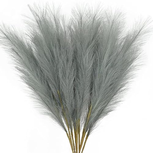 Pampasgras Deko 5 stücke Künstliche Pampasgras Blumen Bouquet DIY Gefälschte Pflanzen Wohnzimmer Dekoration Hochzeit Party Vase Lieferungen(S4) von GFDSGRE