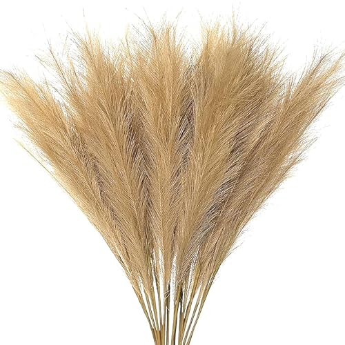 Pampasgras Deko 5 stücke Künstliche Pampasgras Blumen Bouquet DIY Gefälschte Pflanzen Wohnzimmer Dekoration Hochzeit Party Vase Lieferungen(S5) von GFDSGRE