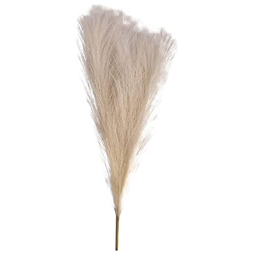 Pampasgras Deko 50cm Pampas Secas Gras Dekor Kunstrasen Gefälschte Blume Hochzeit Home Schlafzimmer Wohnzimmer(Complexion) von GFDSGRE