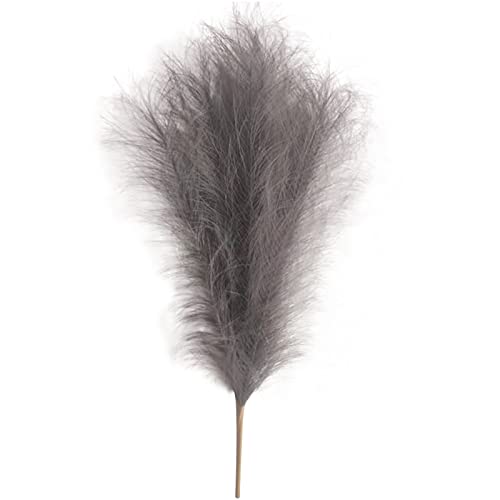 Pampasgras Deko 50cm Pampas Secas Gras Dekor Kunstrasen Gefälschte Blume Hochzeit Home Schlafzimmer Wohnzimmer(Dark Gray) von GFDSGRE