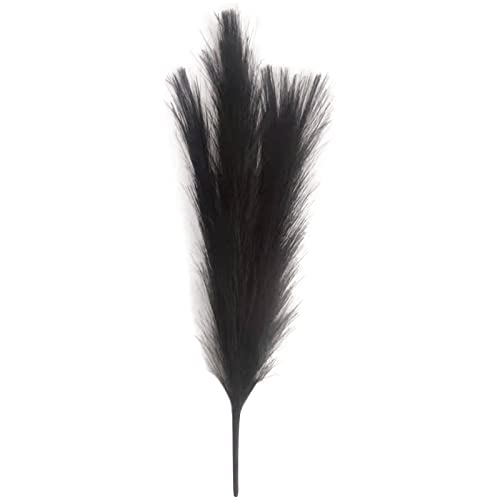 Pampasgras Deko 50cm Pampas Secas Gras Dekor Kunstrasen Gefälschte Blume Hochzeit Home Schlafzimmer Wohnzimmer(Noir) von GFDSGRE