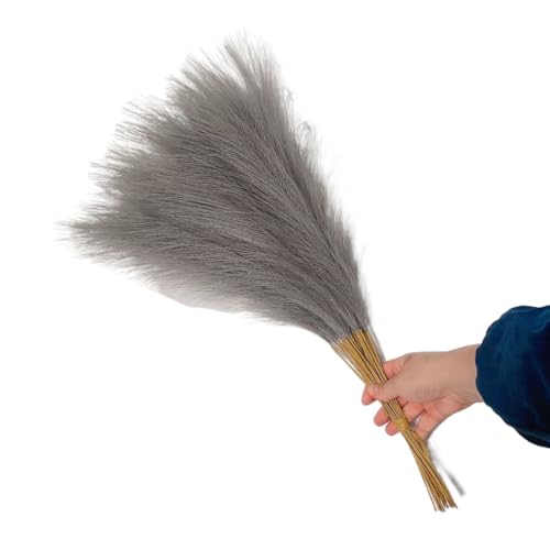 Pampasgras Deko 55CM Flauschigen Pampas Gras Dekor Blume Gefälschte Pflanze Reed Simulierte Hochzeit Party Dekoration Künstliche Blumen(DGY) von GFDSGRE