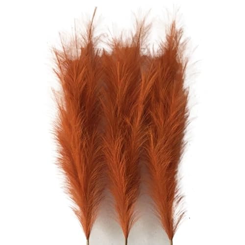 Pampasgras Deko 83CM DIY Blumen Wand Vase Gefälschte Pflanze Reed Künstliche Pampas Gras Bouquet for Home Hochzeit Decor Party Zimmer Simulierte Feder(C) von GFDSGRE