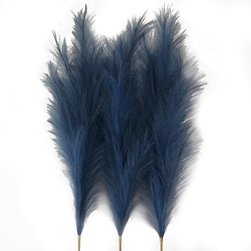 Pampasgras Deko 83CM DIY Blumen Wand Vase Gefälschte Pflanze Reed Künstliche Pampas Gras Bouquet for Home Hochzeit Decor Party Zimmer Simulierte Feder(E) von GFDSGRE