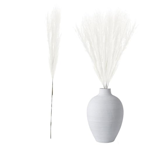 Pampasgras Deko Herbst Pampasgras Dekor Fake Schilf Kleine Kunstblumen Bauernhaus Tischdekoration Blumen Shaggy(B) von GFDSGRE