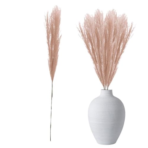 Pampasgras Deko Herbst Pampasgras Dekor Fake Schilf Kleine Kunstblumen Bauernhaus Tischdekoration Blumen Shaggy(E) von GFDSGRE