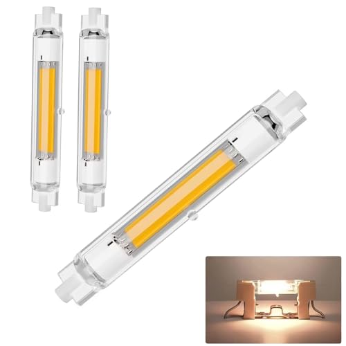 GFDYTG R7S LED 118mm Dimmbar,118mm 30W LED Lampen Ersatz für 300W 118mm Halogenstab,R7S LED Glühbirne Naturweiß 4500K 3000LM Kein Flackern,360°Abstrahlwinkel,AC 220-240V,2er Pack von GFDYTG