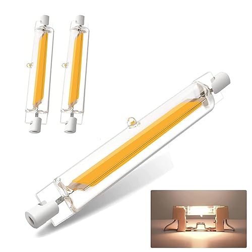 GFDYTG R7S LED 118mm Dimmbar,20W R7S LED Stab Ersetzt 200W Halogenlampen,Lampen Naturweiß 2000LM 4500K,R7s Led Glühbirne Ohne Flackern,2er Pack von GFDYTG