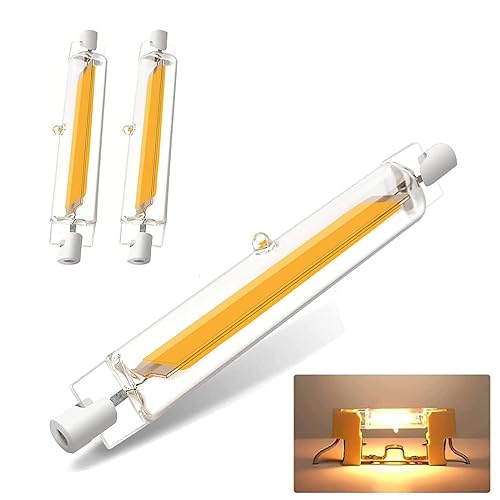 GFDYTG R7S LED 118mm Dimmbar,20W R7S LED Stab Ersetzt 200W Halogenlampen,Led R7s Lampen Warmweiß 2000LM 3000K,r7s led Glühbirne Ohne Flackern,2er Pack von GFDYTG