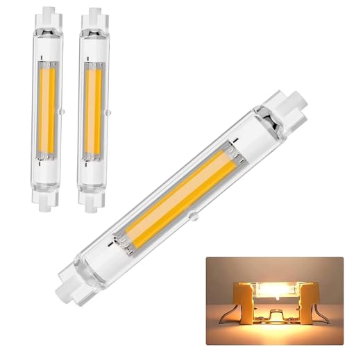 GFDYTG R7S LED 78mm Dimmbar Lampen,20W R7S 78mm LED Ersatz für 200W Halogen Leuchtmittel,R7S LED Leuchtmittel Stab Warmweiß 3000K 2000LM,Kein Flackern,360°Abstrahlwinkel,2er Pack von GFDYTG
