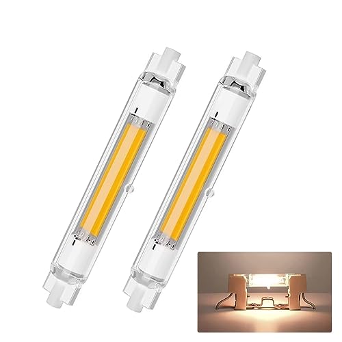 GFDYTG R7S LED 78mm Dimmbar Lampen,R7S LED COB Glühbirne Naturweiß 4500K 2000LM Kein Flackern,R7s Led 78mm 20W Ersatz für 200W Halogenstab,360° Strahlbeleuchtung,AC 220-240V,2er Pack von GFDYTG