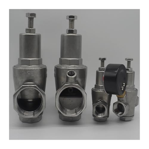 1 Stück 304 Edelstahl-Wasserdruckminderventil mit Manometer DN15-DN50 Wasserdruckregler/Reduzier-/Überdruckventile(Without P.gauge,DN50) von GFGWXMQB