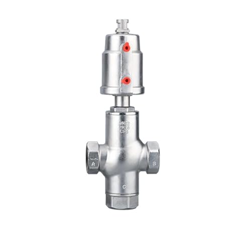 DN32 3-Wege-Edelstahl-Pneumatikantrieb, Schrägsitzventil, pneumatisches Sitzventil 16 bar for Dampf, Gas, Öl, normalerweise geschlossen(Double Acting) von GFGWXMQB