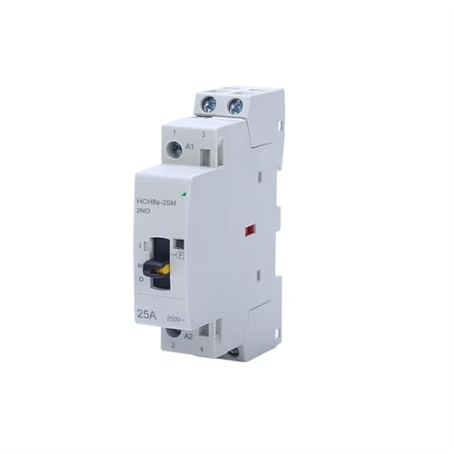 GFGWXMQB HCH8s-25M 2P 20A 220V Din Rail Haushalts-AC-Modulschütz mit manuellem Steuerschalter 2NO 1NO1NC oder 2NC 1St(2P 25M 1NO1NC DC24V) von GFGWXMQB