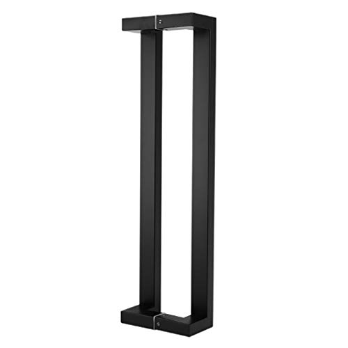 Mattschwarz Edelstahl Quadratrohr Türgriff Glastürgriff/Holz-Türgriff/Schiebetürgriff 5 Längen (600 × 575 mm) von GFHQDPSC