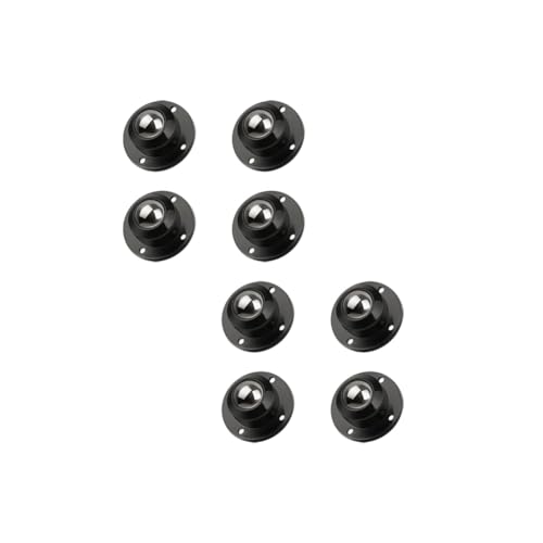 Selbstklebende Kugelrolle aus Stahl für Möbel, um 360° drehbar, ohne Bohren, geräuschlos, Durchmesser 44 mm, für leichte Möbel wie Nachttische, Aufbewahrungsboxen usw. (Belastbarkeit 100 kg) von GFHQDPSC