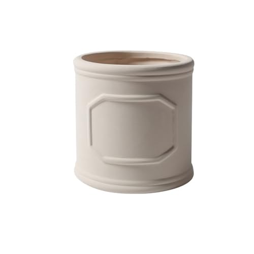 Blumentopf Moderne einfache Blumentöpfe Keramik Blumentöpfe Indoor Blumentöpfe Helle Luxus Blumentöpfe Desktop-Blumentöpfe Pflanzentöpfe(ohne Basis,M) von GFHTRELY