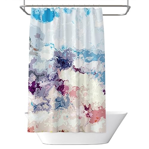 Duschvorhang Abstrakte Graffiti Duschvorhang Hotel Wohnung Duschvorhang Verdickt Polyester Duschvorhang Hause Duschvorhang Vorhang(W80xH180cm) von GFHTRELY